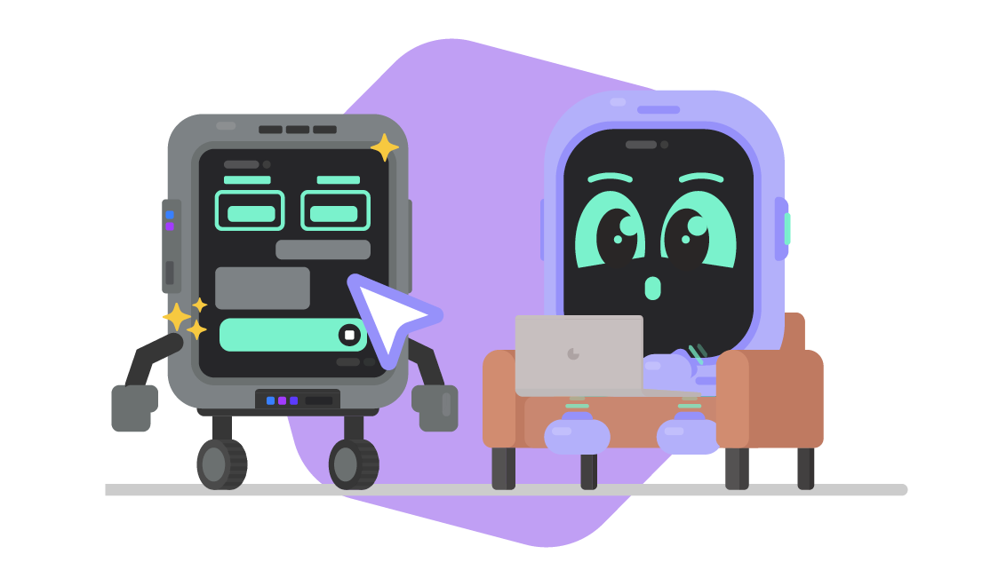 Employees collaborating with AI systems, illustrative of the Awareways article regarding AI literacy as a continuous process rather than a one-time project.