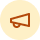Yellow megaphone icon